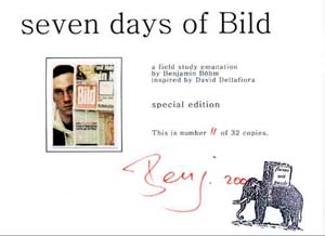 Seven days of Bild - Zertifikat