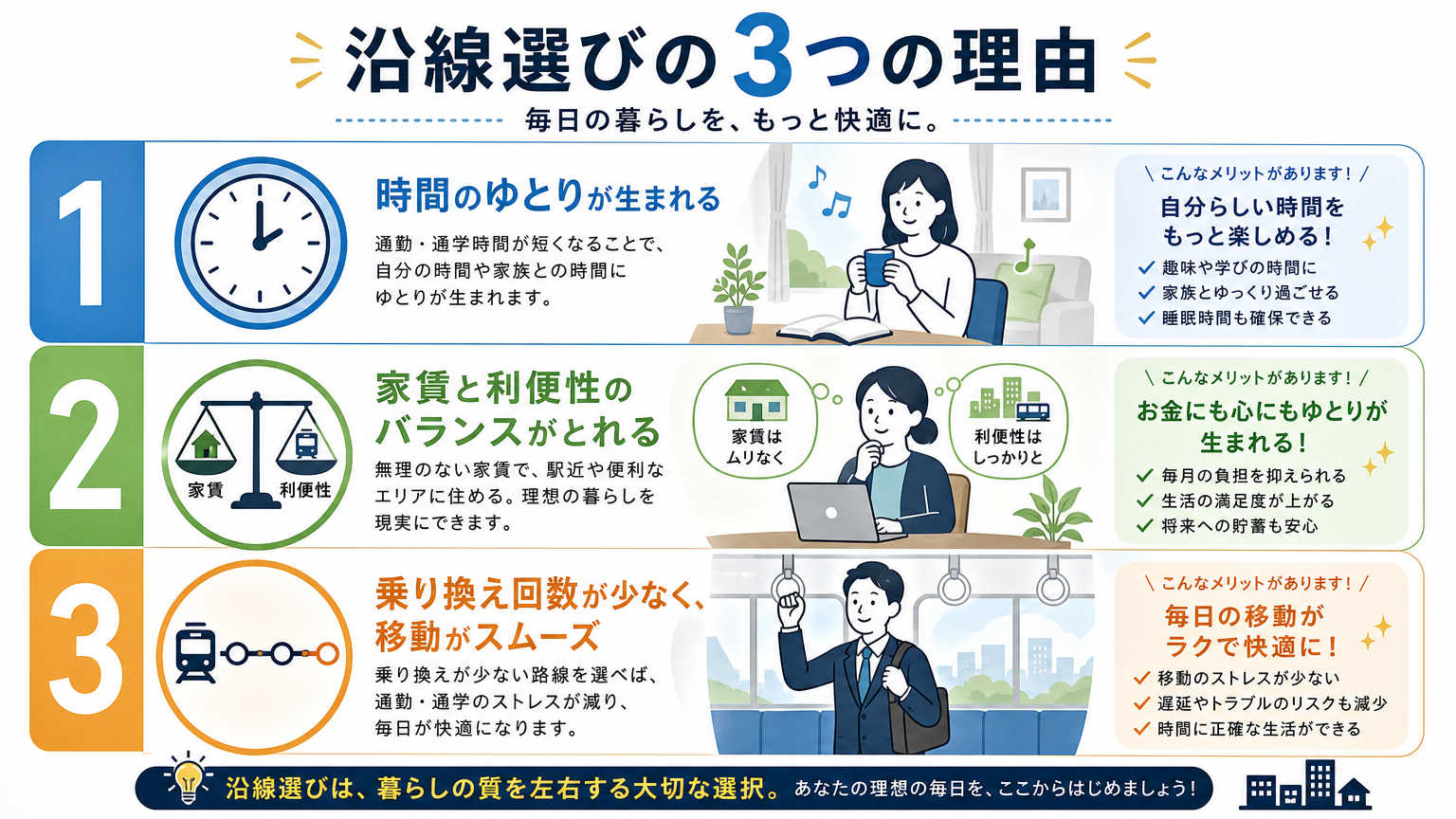 通学に便利な沿線を選ぶべき理由